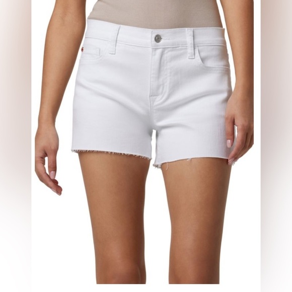 Hudson Jeans Pants - HUDSON
Gracie Mid-Rise Raw-Edge Shorts